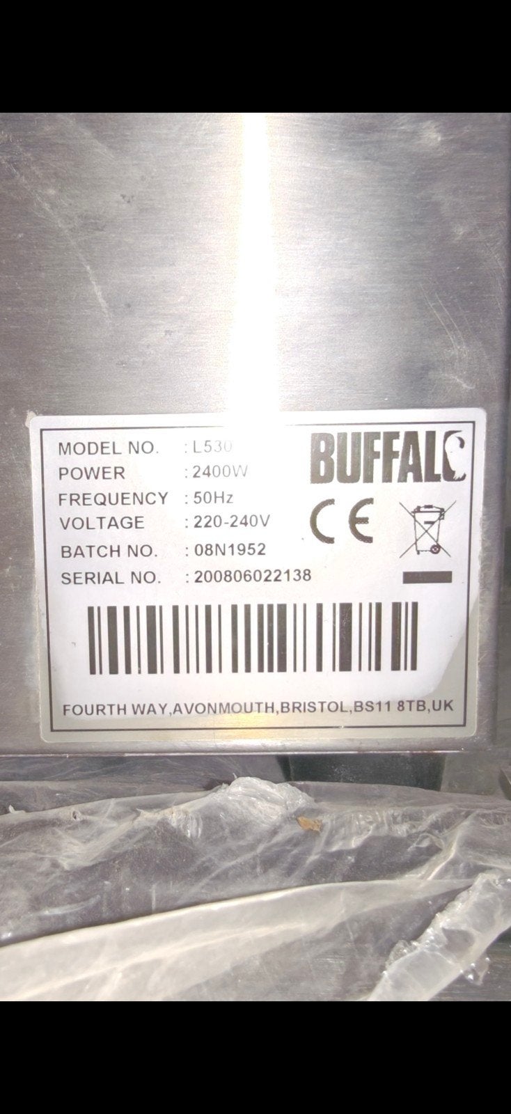 Buffalo contactgrill, Electroménager, Hottes, Enlèvement, Utilisé, Autoportant, Autres types