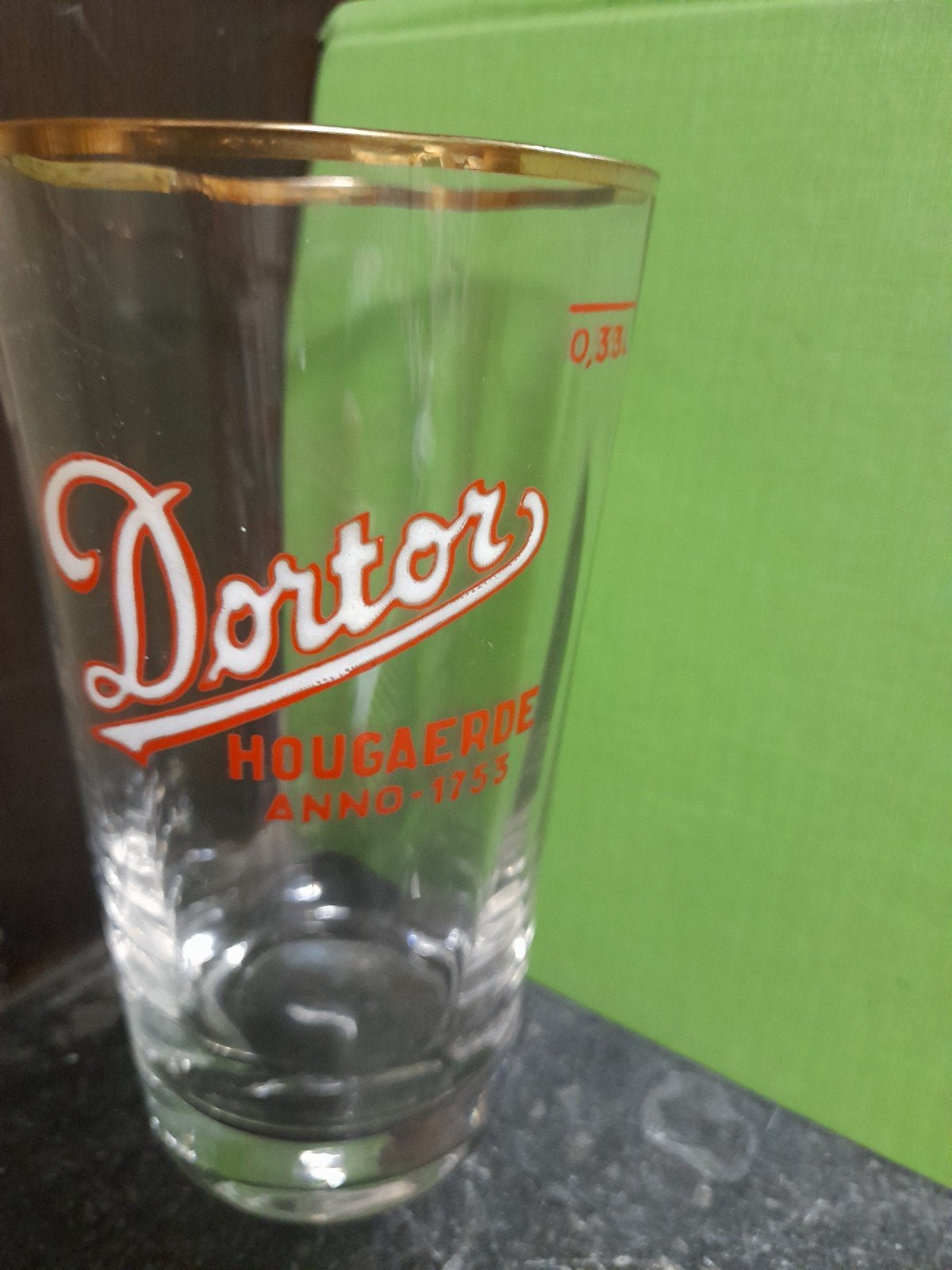 emaille glas doctor hougaerde, Verzamelen, Ophalen of Verzenden