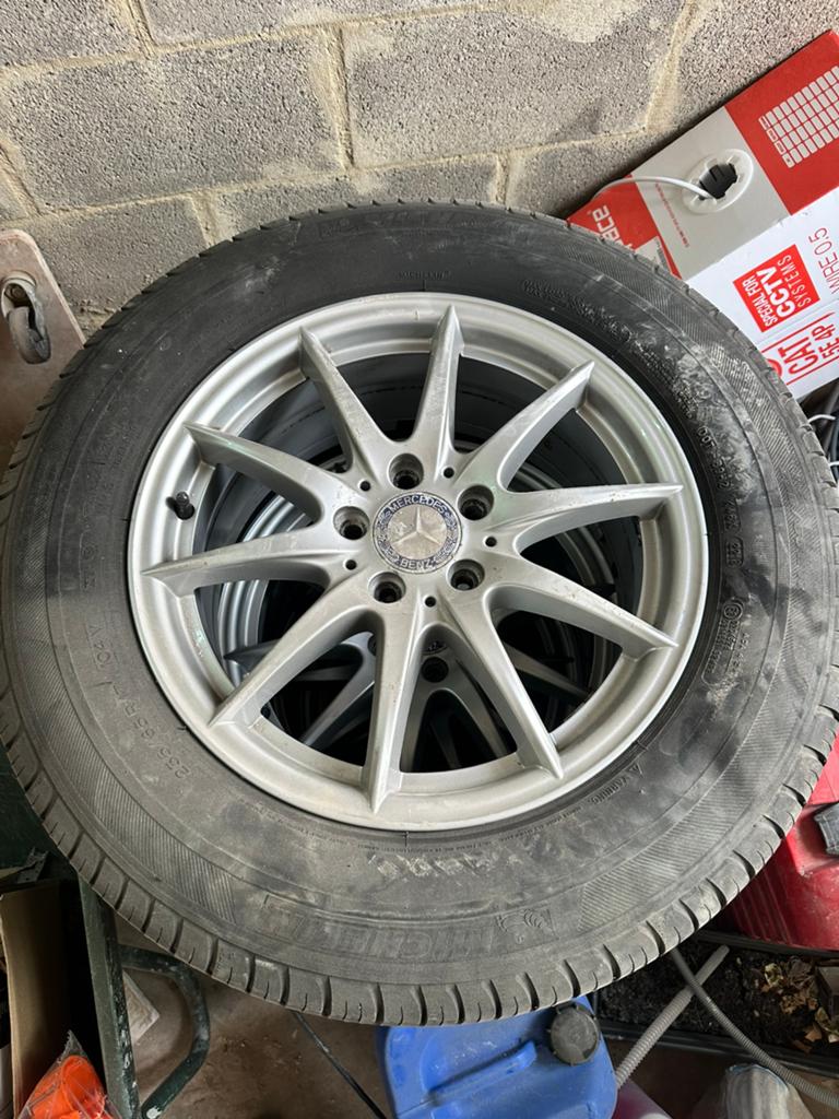 4 jantes mercedes, Auto-onderdelen, Banden en Velgen, Ophalen, Velg(en), Nieuw, 17 inch