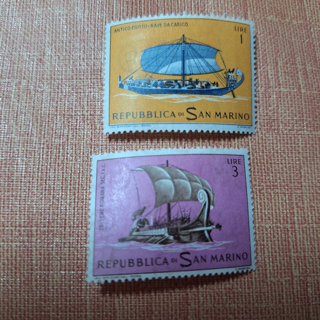 2 timbres de Saint Marin, Timbres & Monnaies, Timbres | Europe | Italie, Enlèvement ou Envoi, Non oblitéré