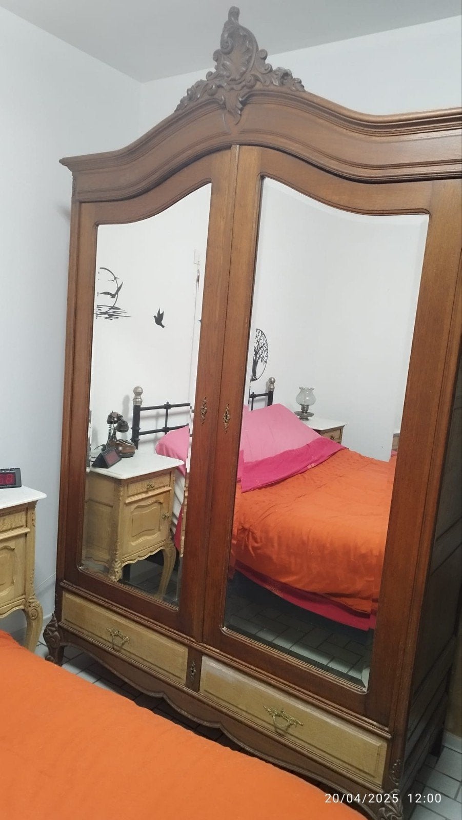 garderobe, Antiek en Kunst, Antiek | Meubels | Bedden, Ophalen