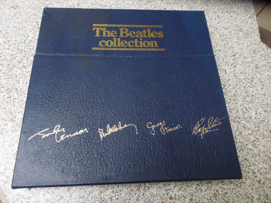 THE BEATLES COLLECTION LP BLUE BOX -SUPERB Lege doos, Ophalen, Gebruikt, 12 inch
