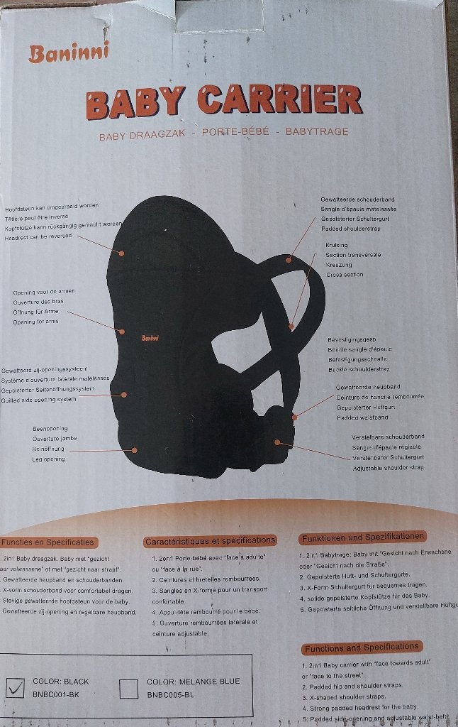 Baby carrier, Overige typen, Zo goed als nieuw, Buik, Ophalen