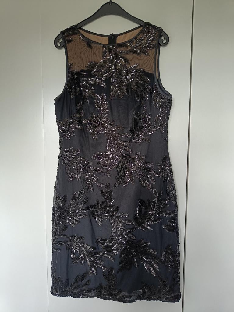 Lauren Ralph Lauren - Zwarte jurk met pailletten, Maat 38/40 (M), Zwart, Nieuw, Ophalen of Verzenden