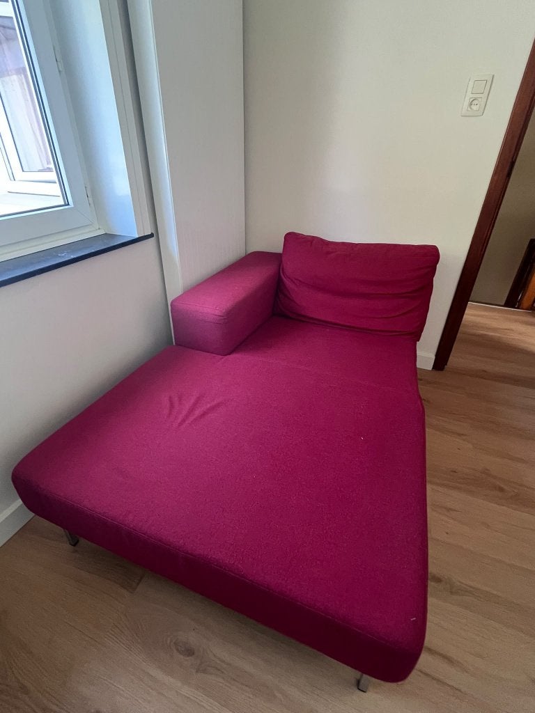 Rode Loungezetel, Ophalen, Zo goed als nieuw, 150 cm of meer, Minder dan 150 cm