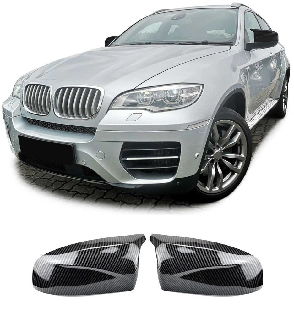 Spiegelkappen Voor Bmw X5 E70 X6 E71 M Look Carbon Look, Verzenden