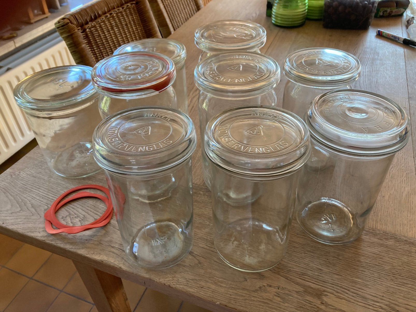 Weck potten, Huis en Inrichting, Keuken | Potten en Pannen, Ophalen, Zo goed als nieuw