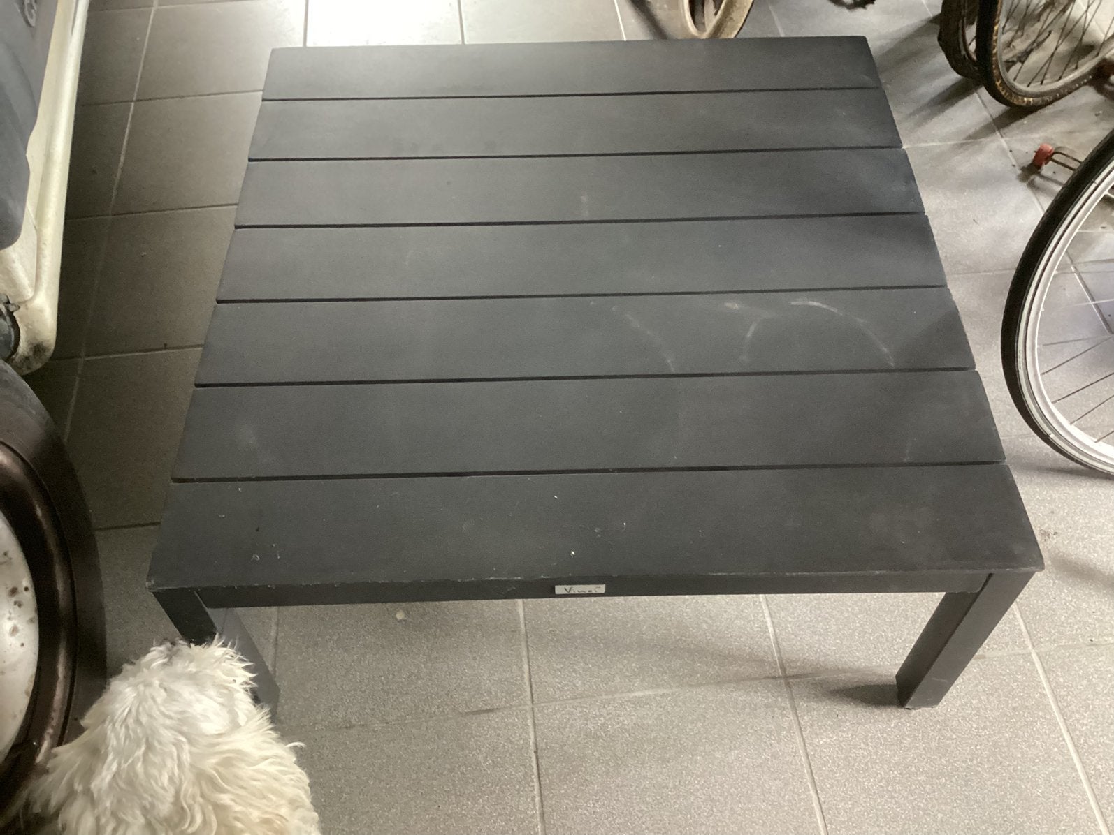Tuintafeltje 80x80x35cm, Tuin en Terras, Tuintafels, Ophalen, Zo goed als nieuw, Aluminium