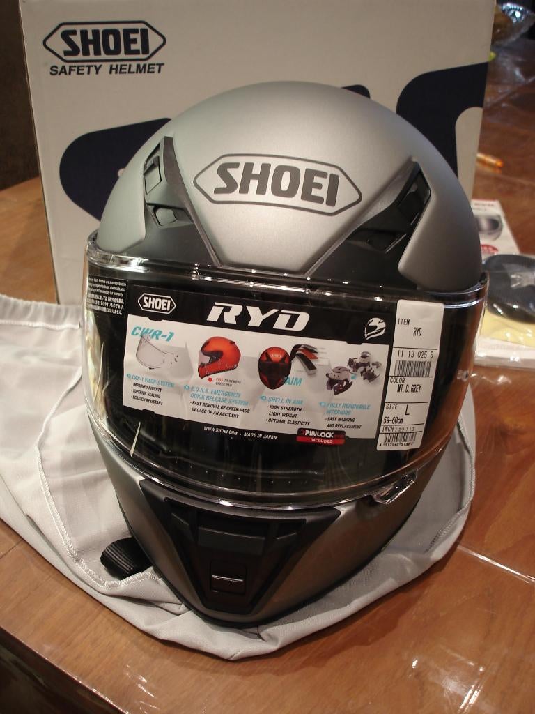 Shoei RYD L Helm voor Motorrijders D GREY (NIEUW in DOOS), Motoren, Kleding | Motorhelmen, Ophalen, Dames, Nieuw zonder kaartje