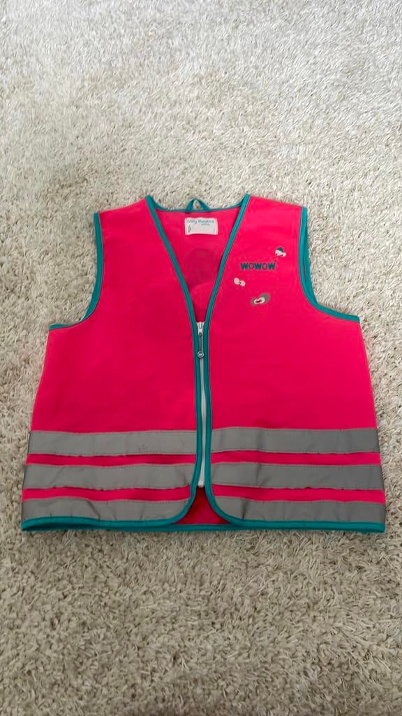 Fluo vestje roos - medium, Ophalen of Verzenden