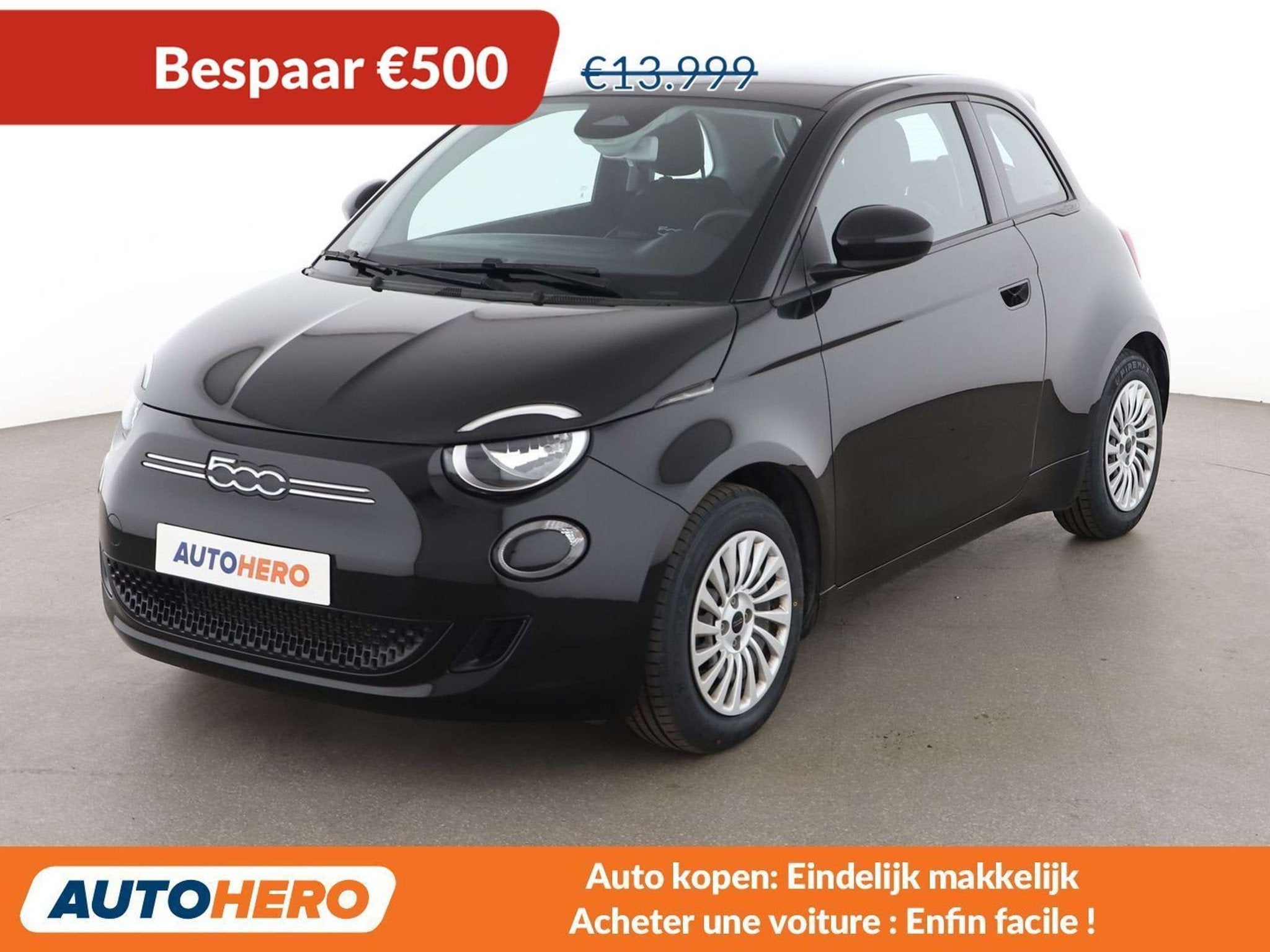Fiat 500E electric drive 70 kW Action (automatique), Autos, Achat, Cruise Control, Noir, Automatique