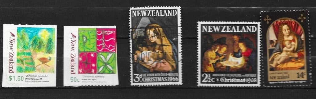Timbres Noel Nouvelle Zélande, Envoi