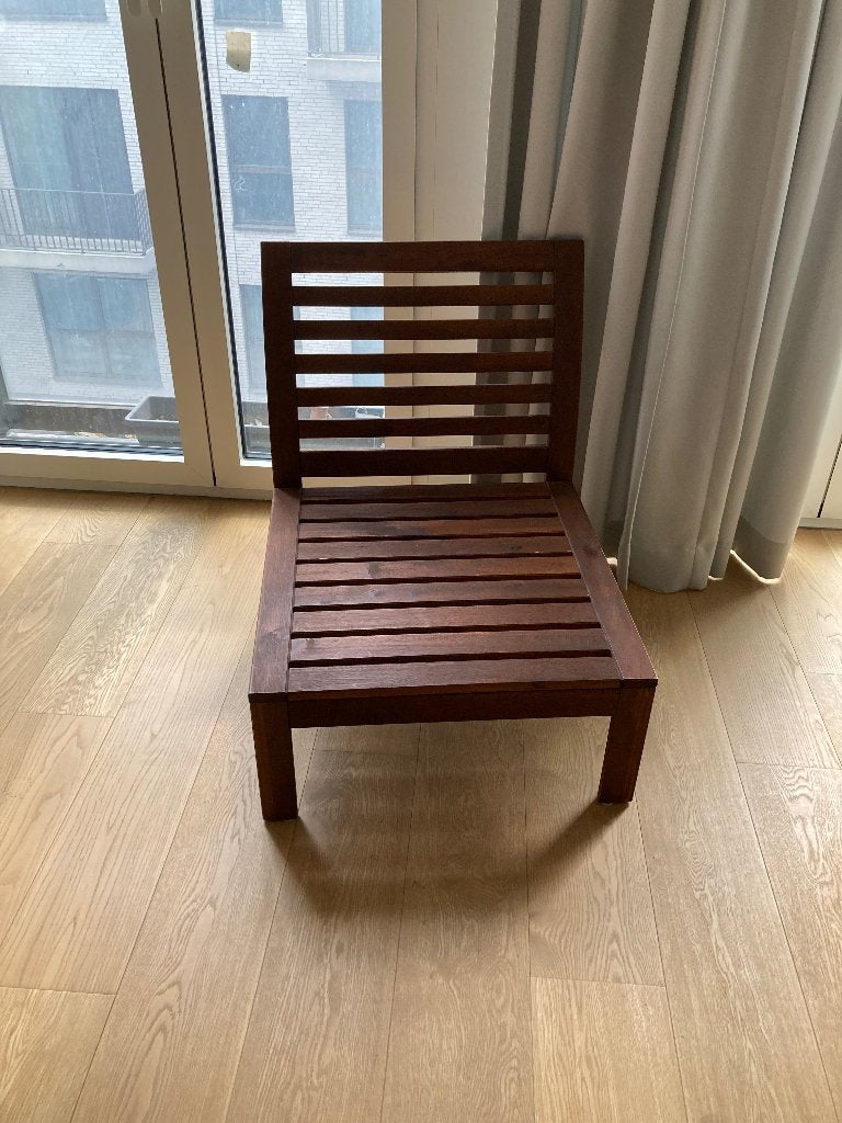 NAMMARO tuinstoel/zitje, Ophalen, Gebruikt, Hout