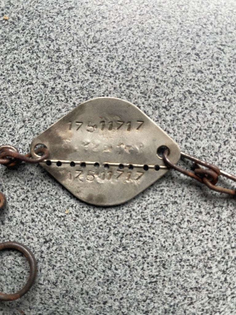 identificatieplaatje Belgische soldaat, Ophalen of Verzenden