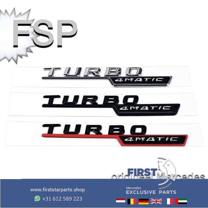 AMG Turbo embleem W176 A45 W117 CLA45 W156 GLA45 logo L/R 45, Gebruikt, -, -, Ophalen of Verzenden
