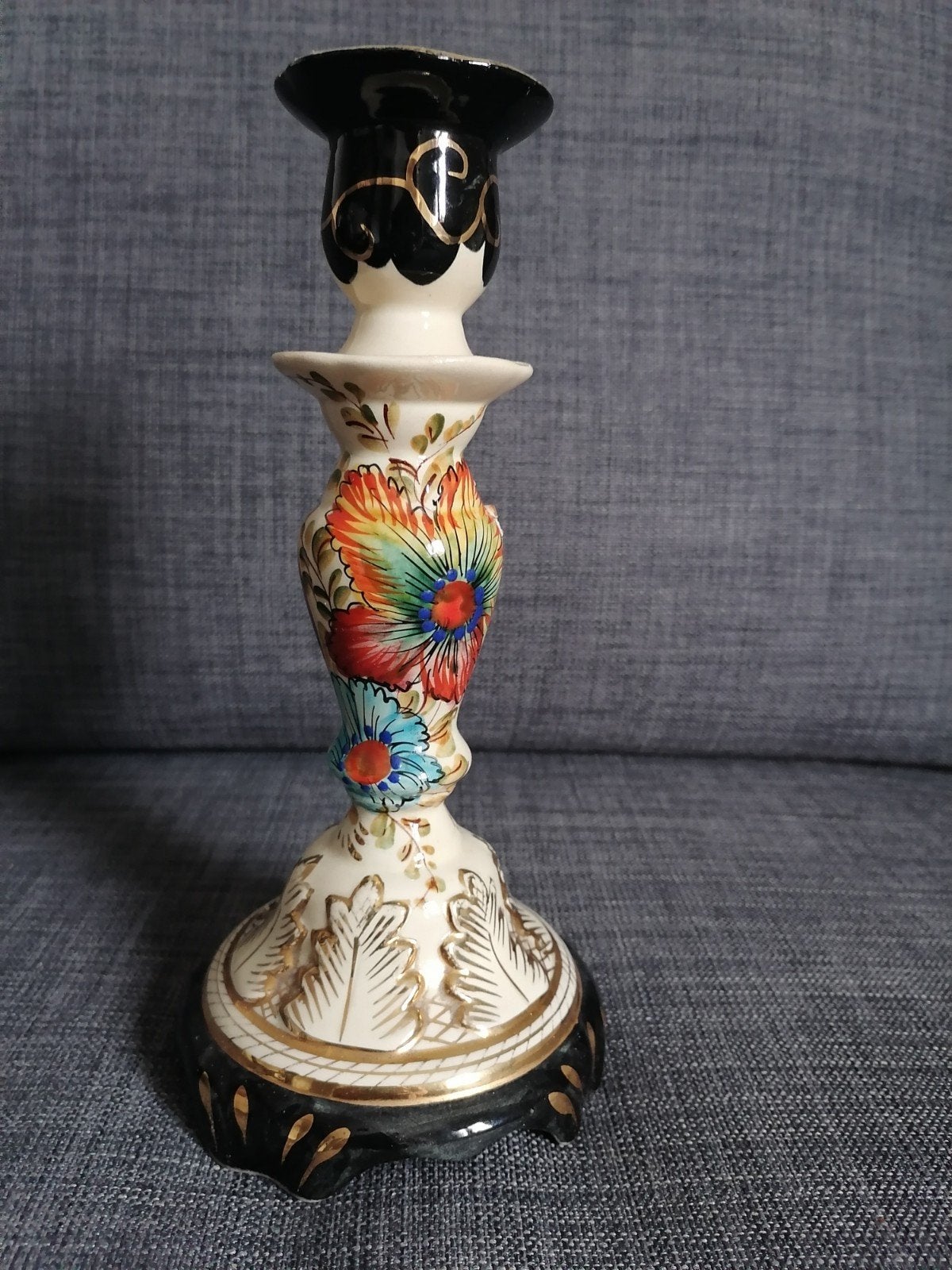 ceramische kandelaar H.Béquet, Antiek en Kunst, Antiek | Schalen, Ophalen