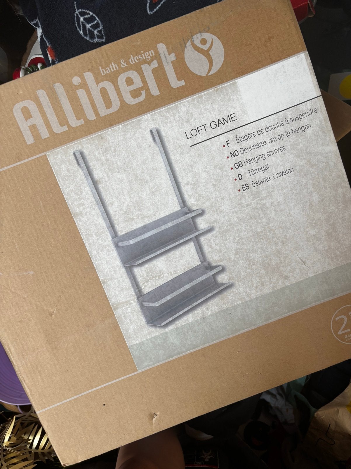 Étagère de douche à suspendre Allibert Loft Game – NEUVE, Ophalen, Nieuw, Overige typen, Minder dan 100 cm