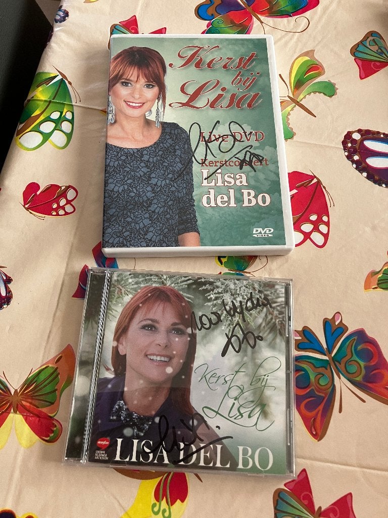Gesigneerde Cd + Dvd Lisa Del Bo ( Kerst bij Lisa ), Cd's en Dvd's, Ophalen of Verzenden