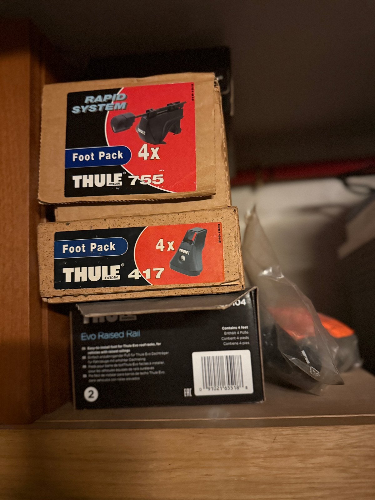 Thule dakdrager voeten, Auto diversen, Dakdragers, Ophalen of Verzenden, Gebruikt