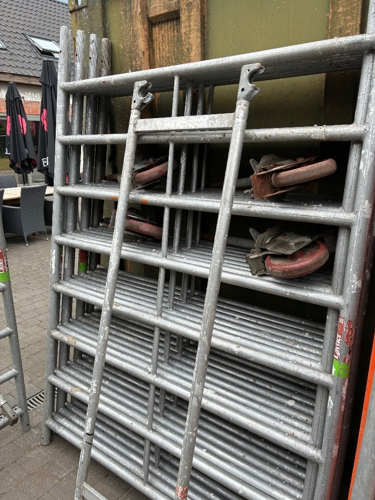 Aluminium rolstelling (layer)!, Bricolage & Construction, Échafaudages, Comme neuf, Échafaudage fixe ou roulant, 5 mètres de hauteur ou plus