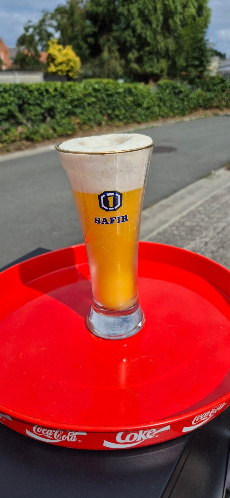 safir glas opgevuld als kaars, Verzamelen, Ophalen