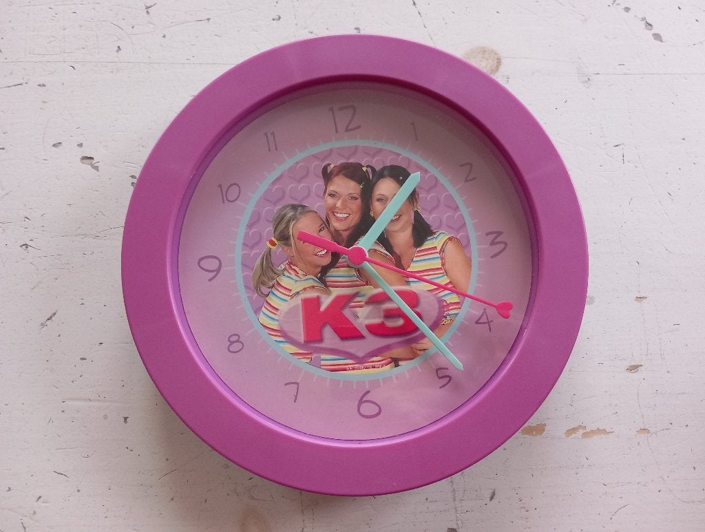 K3 Klok met kathleen kristel Karen, Verzamelen, Ophalen, Gebruikt, Gebruiksvoorwerp