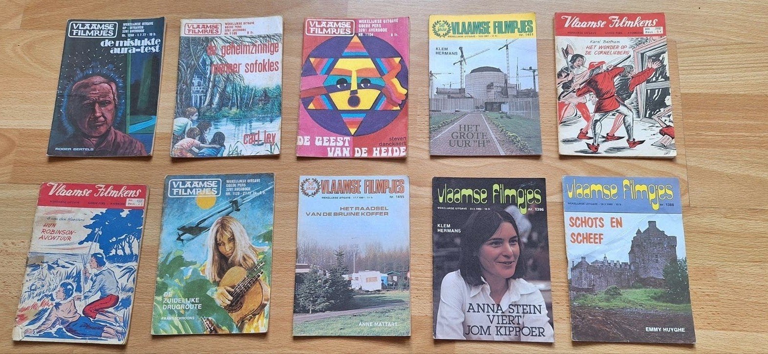 Vlaamse Filmpjes (€5 voor 6), Boeken, Avontuur en Actie, Ophalen of Verzenden