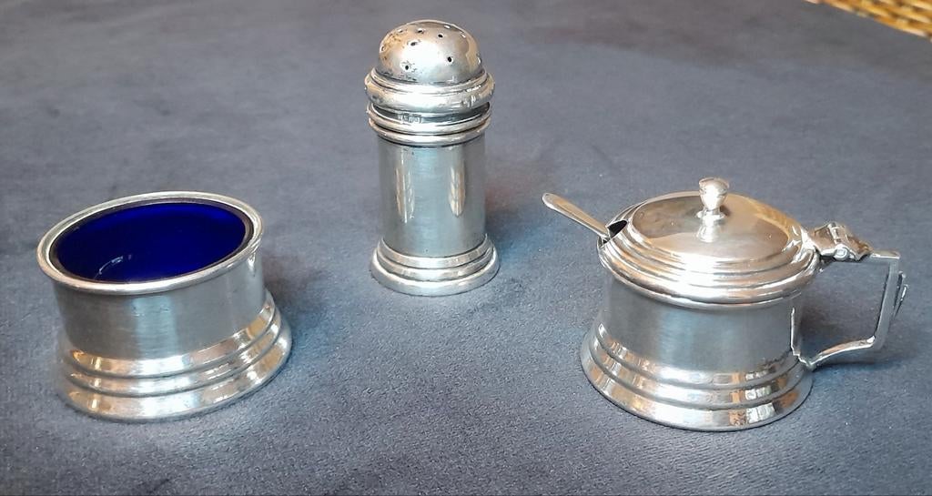 Deakin & Frs kruiderijset van sterling zilver, Ophalen of Verzenden, Zilver