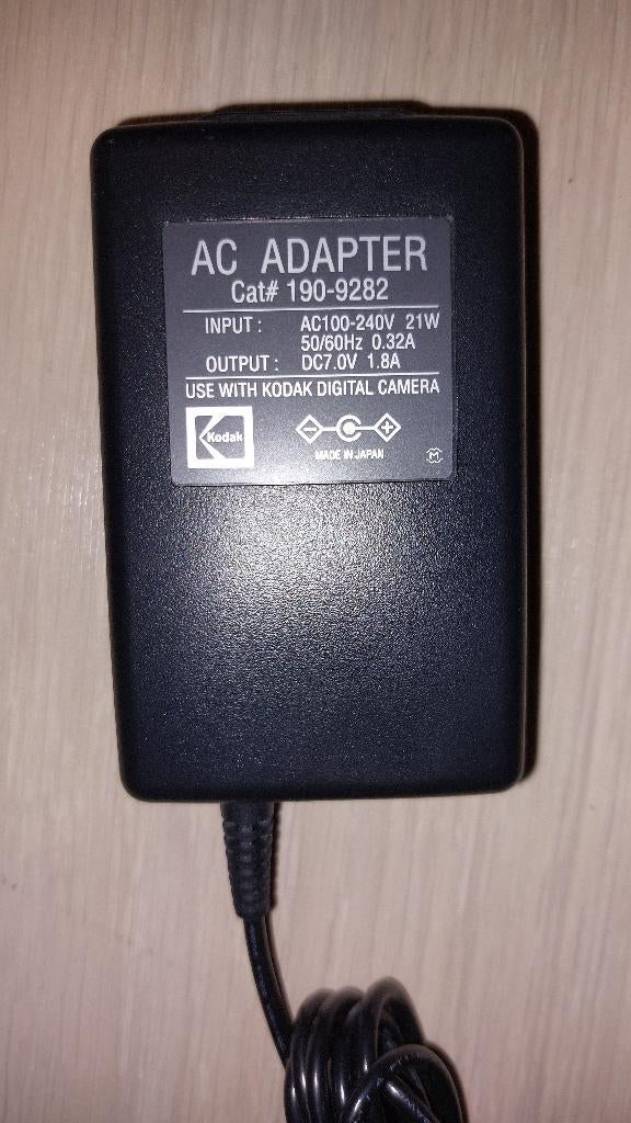 Alimentation Kodak 190-9282 7VDC, TV, Hi-fi & Vidéo, Appareils photo numériques, Utilisé, Kodak, Enlèvement