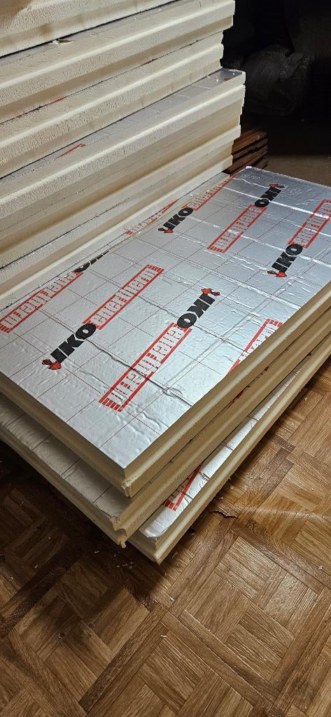 PIR plaat 10 dik (18 stuks IKO Enertherm), Doe-het-zelf en Bouw, Isolatie en Afdichting, Ophalen, Nieuw, Hardschuim (Pir), 8 tot 12 cm