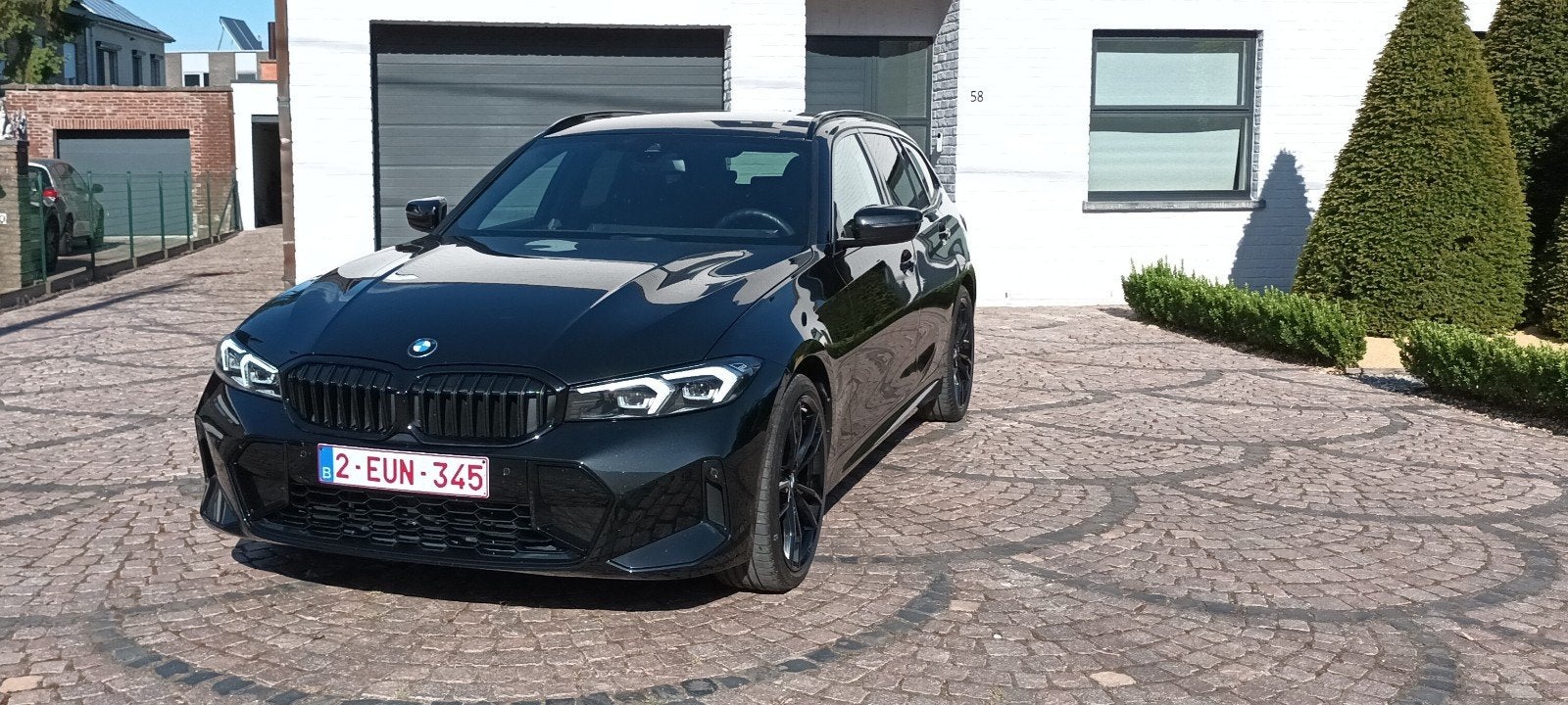 Bmw 3 Nieuw model - 32 maand oud full M pack 19 velg 23800km, Auto's, Automaat, Achterwielaandrijving, 4 cilinders, Skiluik