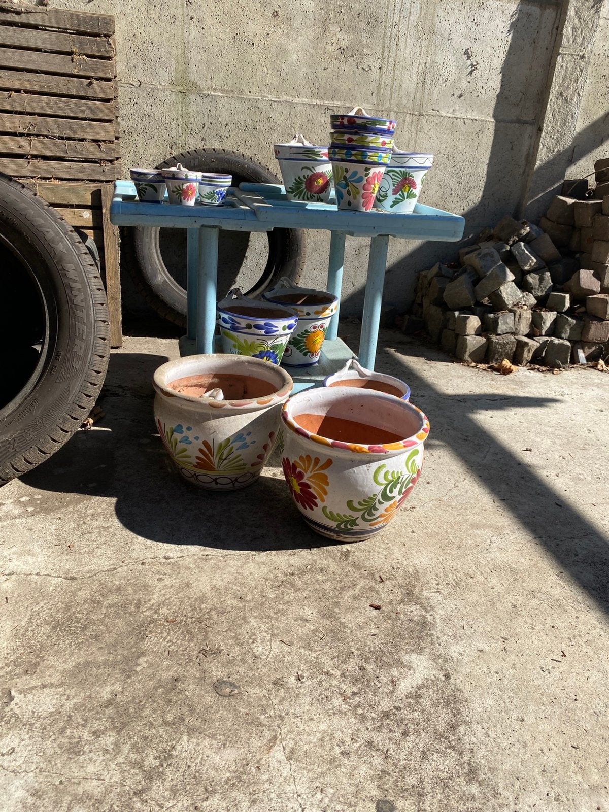 Spaanse tuinpotten, Tuin en Terras, Ophalen, Gebruikt, Terracotta