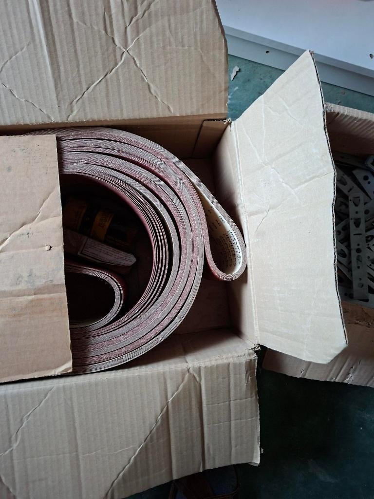 Langeband schuurband P80 - 9stuks., Bricolage & Construction, Outillage | Ponceuses, Enlèvement, Neuf, Ponceuse à bande