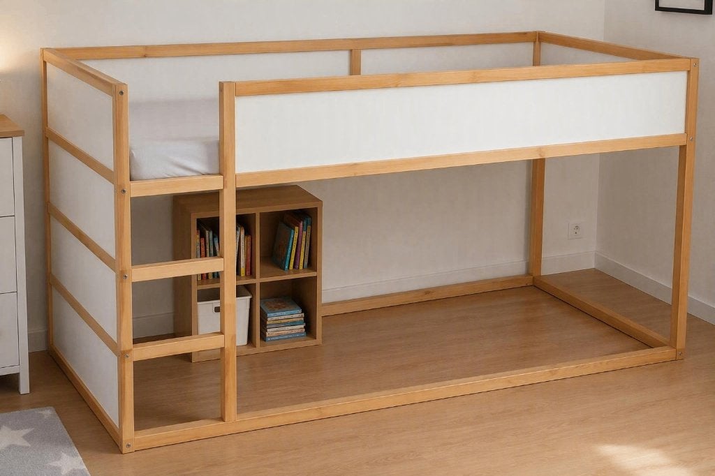 Lit Ikea KURA Enfant Tres bon etat, Lit mezzanine ou Lit superposé, 85 à 100 cm, Enlèvement, 180 cm ou plus