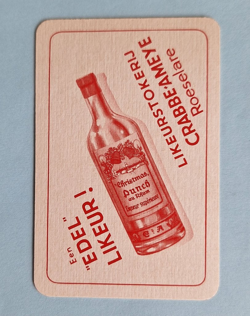 Carte à jouer Liqueur Distillery Ameye_Roeselare_Rood_309, Enlèvement ou Envoi, Utilisé, Carte(s) à jouer