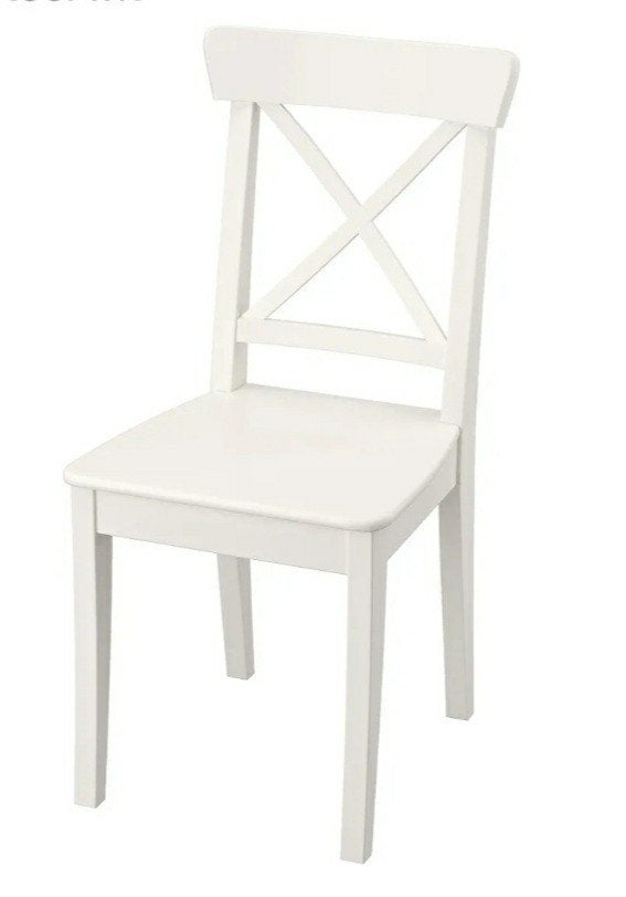 4 stoelen Ikea Ingolf, gratis, Ophalen, Gebruikt, Wit, Vier