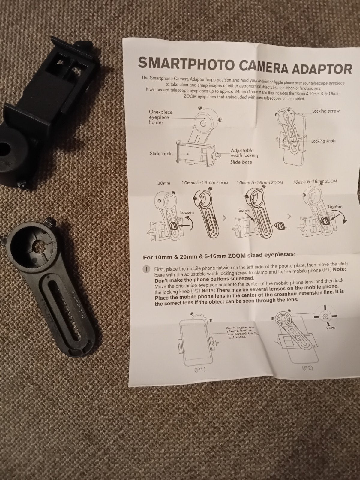Smartphone camera adapter, Audio, Tv en Foto, Optische apparatuur | Telescopen, Ophalen of Verzenden, Nieuw, Onderdelen of Accessoires