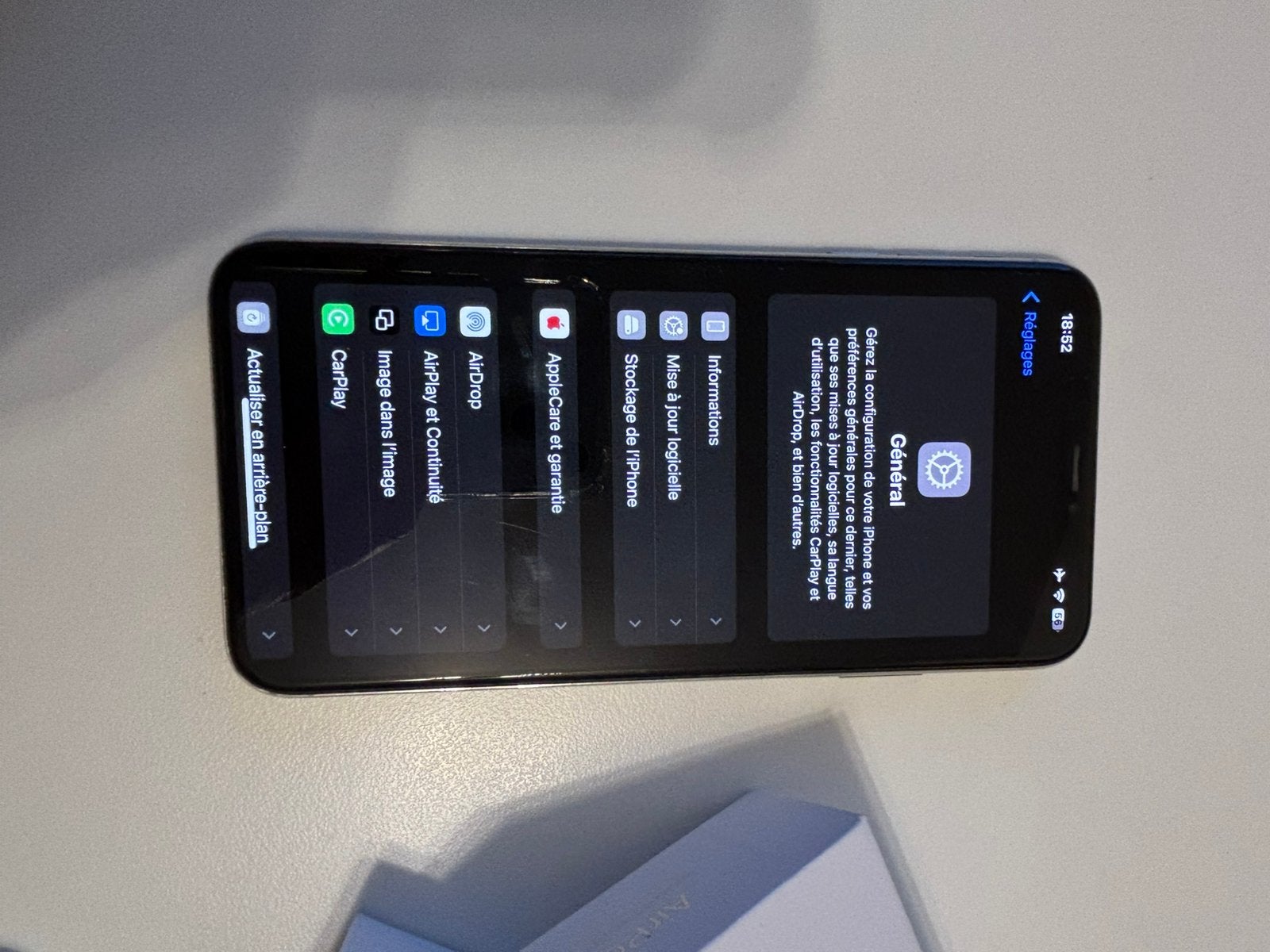 Iphone xs pro max+ airpod 4, Enlèvement, Comme neuf