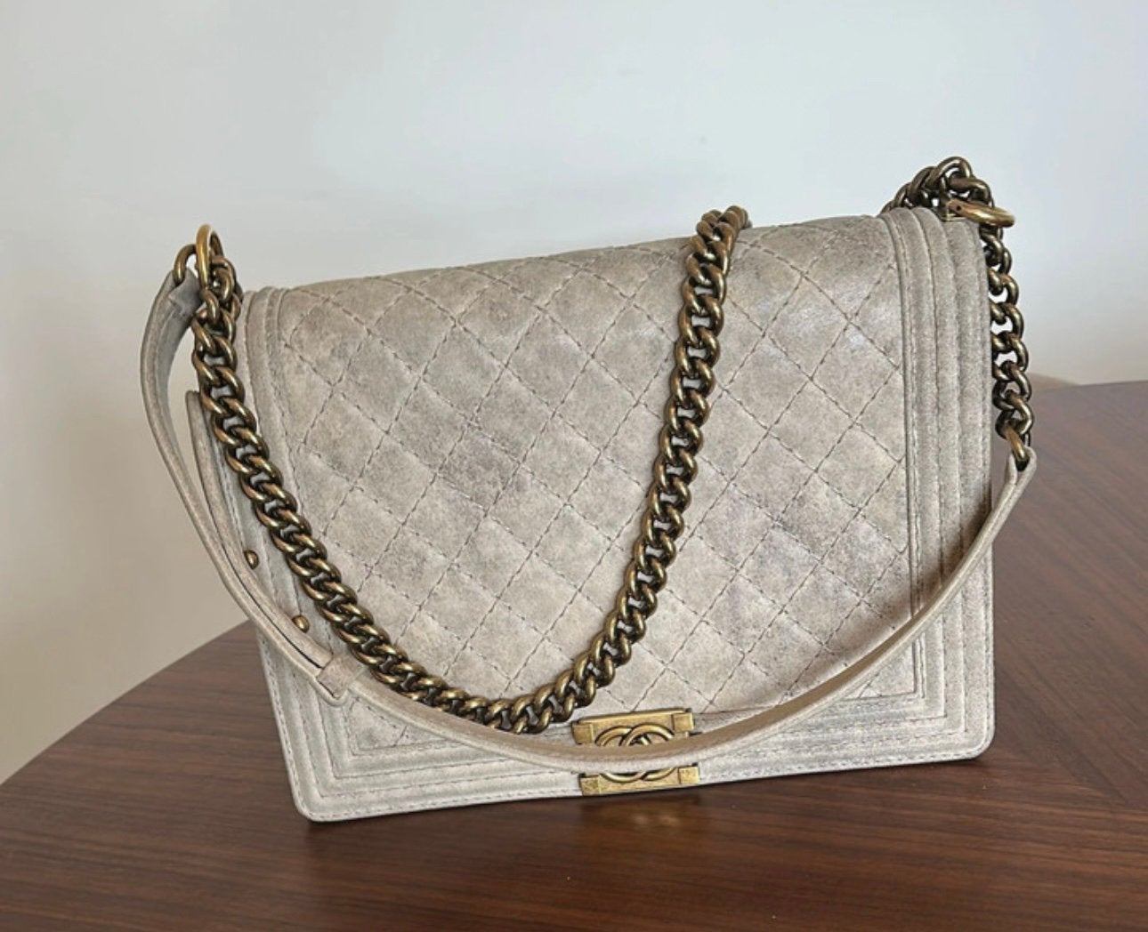 Chanel Boy Big Bag, Handtassen en Accessoires, Ophalen of Verzenden, Zo goed als nieuw