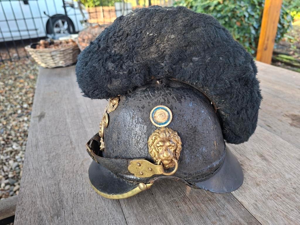 Pre ww1 duits raupenhelm beieren, Verzamelen, Ophalen of Verzenden