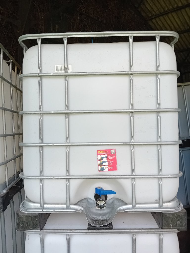 IBC tanks water vaten watervaten 1000 l plastiek ; als nieuw, Ophalen, Kunststof, Met kraantje, 150 liter of meer