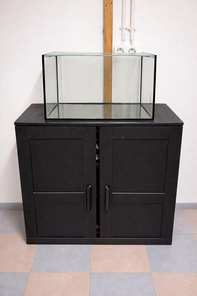 Aquarium, Ophalen, Inclusief deksel, Gebruikt, Leeg aquarium
