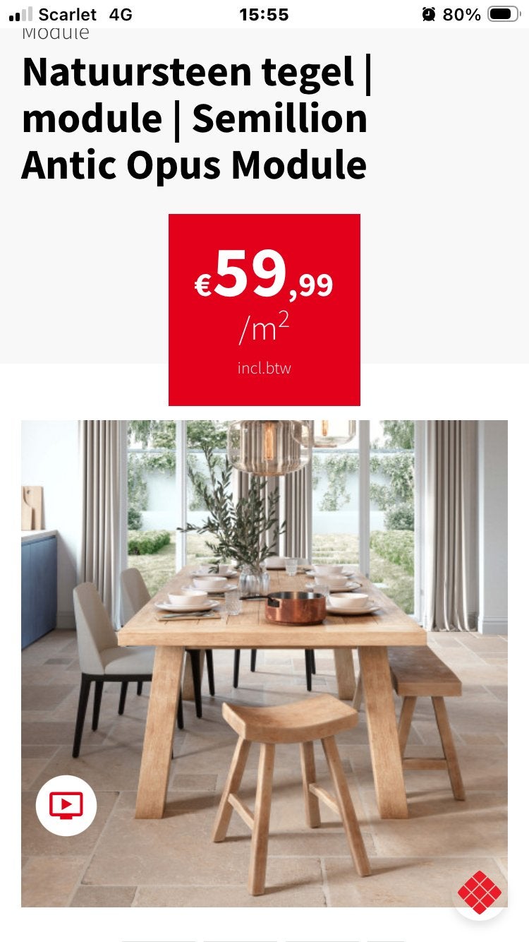 Natuursteen Impermo, Ophalen, Zo goed als nieuw