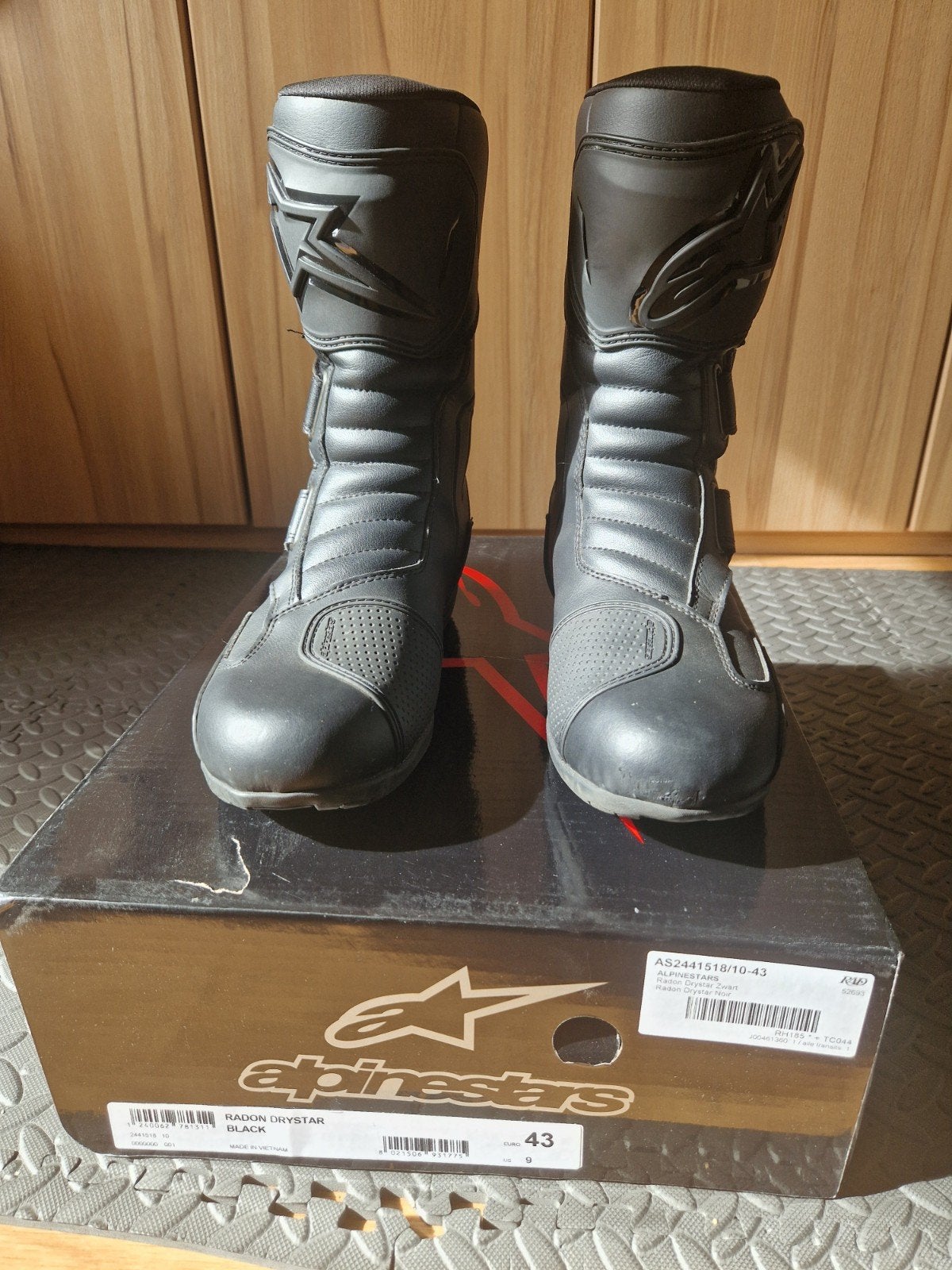 Alpinestars Radon Drystar Motorlaarzen – Maat 43, Motoren, Ophalen of Verzenden, Laarzen