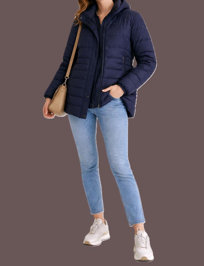 Barbara Lebek gewatteerde jas maat 42/44, Blauw, Maat 42/44 (L), Ophalen of Verzenden, Zo goed als nieuw