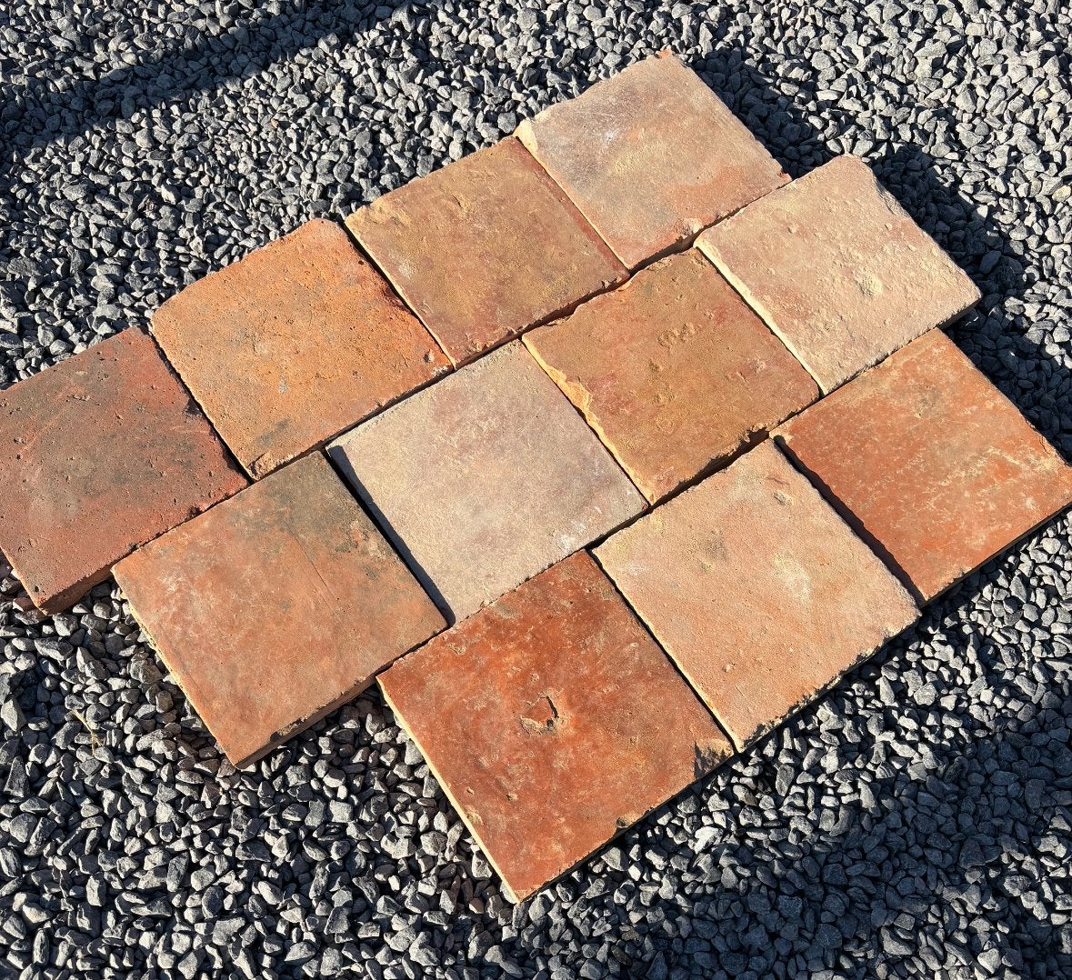 Lot Antieke terracotta tegels. Voor info BELLEN 0474220705, Antiek en Kunst, Ophalen