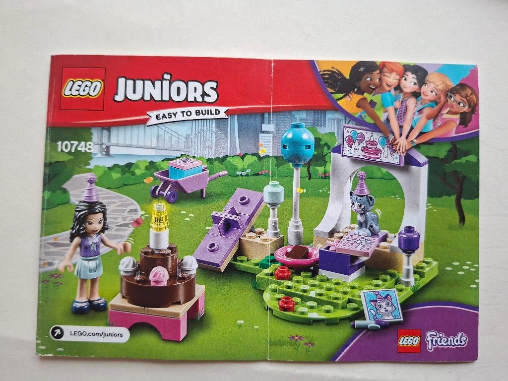 LEGO friends 10748 Emma's Pet Party, Ophalen of Verzenden, Complete set, Lego