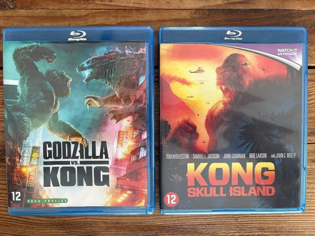 Godzilla contre Kong & Kong - Skull Island, CD & DVD, Blu-ray, Comme neuf, Science-Fiction et Fantasy, Blu-ray, Film, Tous les âges