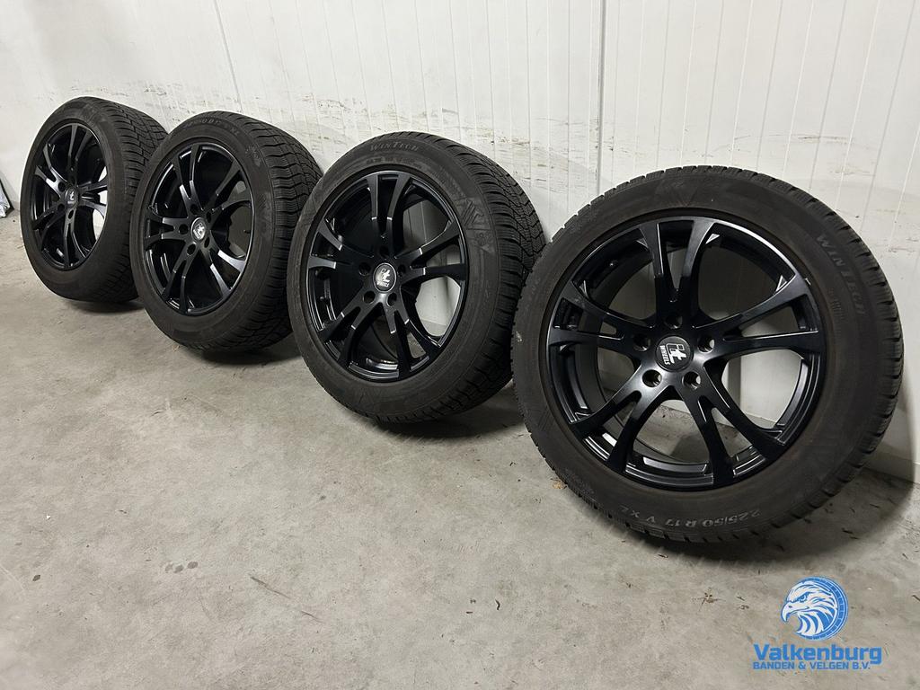 8-9mm! Opel Insignia B Zafira Tourer 17 inch zwarte velgen 5, Pneus et Jantes, Pneus hiver, Véhicule de tourisme, -