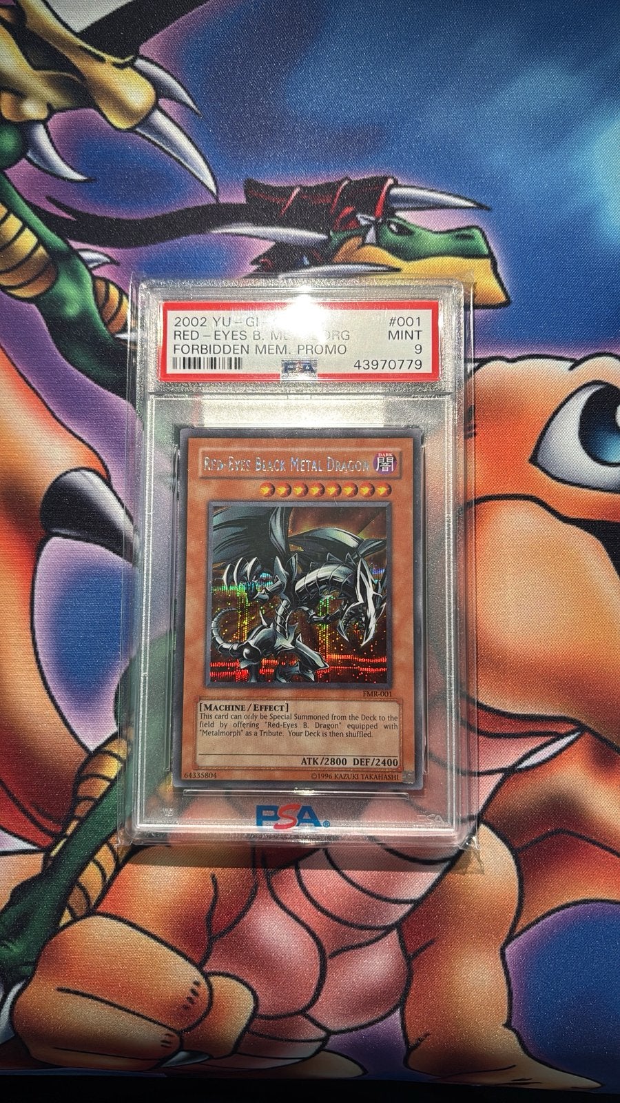 Red-Eyes Black Metal Dragon FMR PSA 9, Ophalen of Verzenden, Zo goed als nieuw